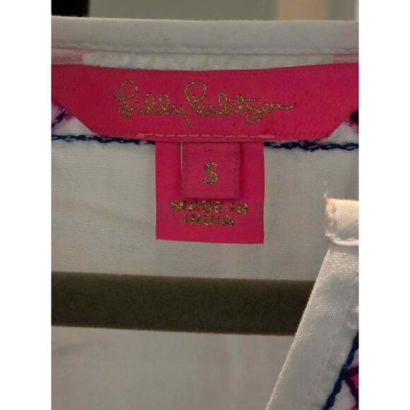 Lilly Pulitzer Coretta Embroidered Tunic Top – Size Small (MSRP $148) - Picture 4 of 6